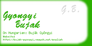 gyongyi bujak business card